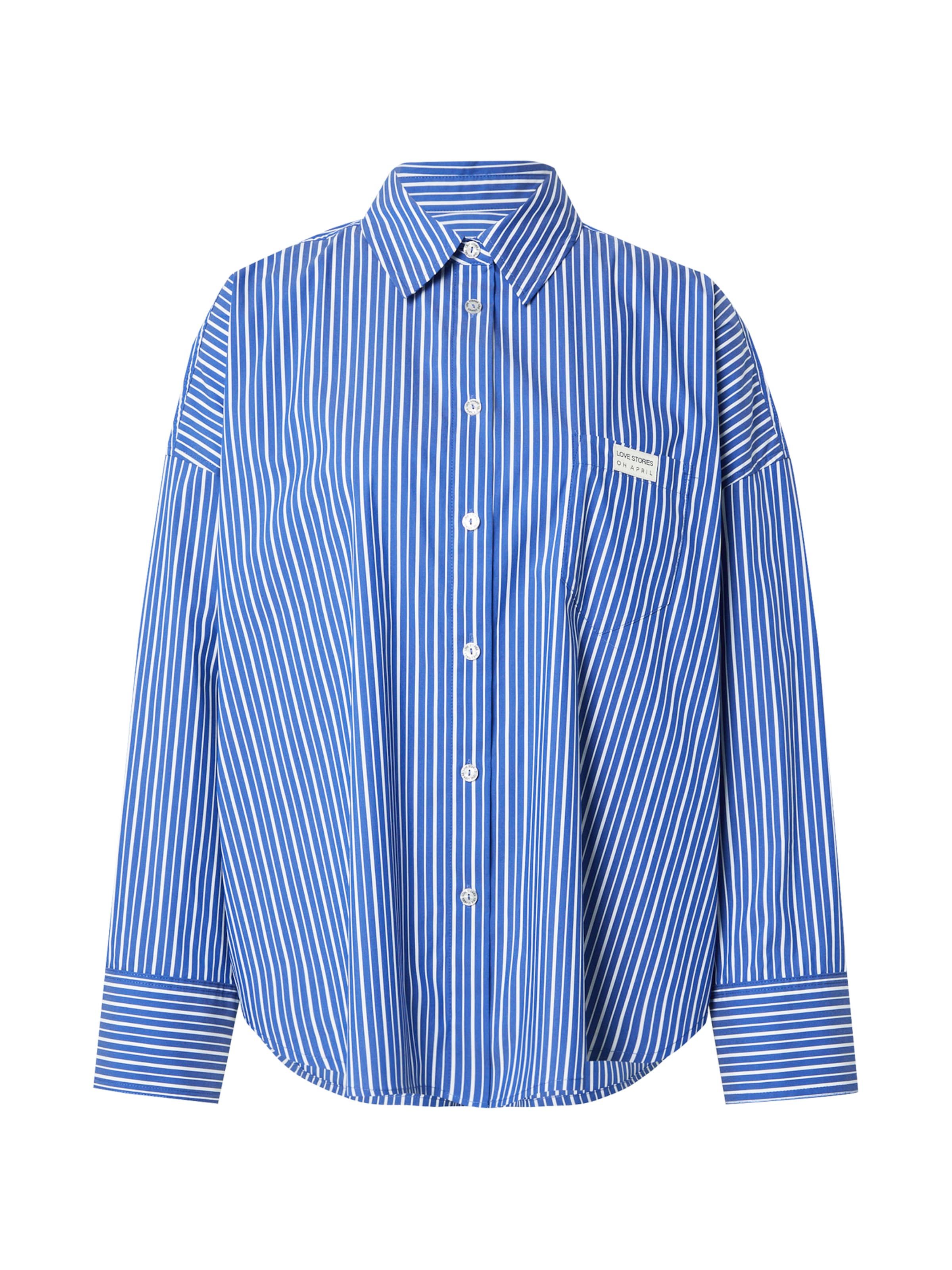 OH APRIL Μπλούζα 'OH APRIL x LOVE Stories - Hailey' σε μπλε: μπροστά