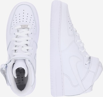 Nike Sportswear Korkeavartiset tennarit 'AIR FORCE 1 MID 07' värissä valkoinen