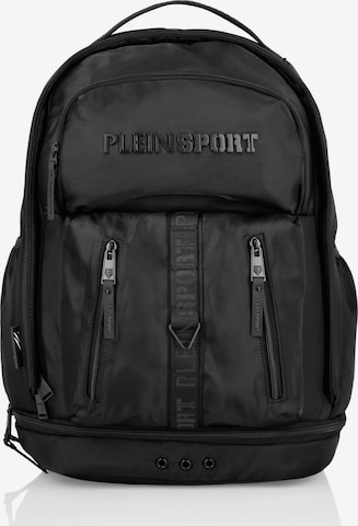 Plein Sport Backpack in Black: front