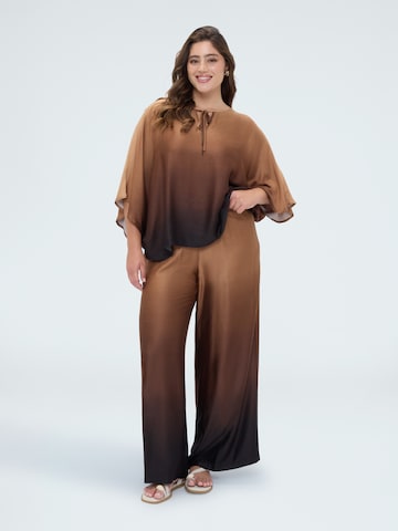 Wide Leg Pantalon Fiorella Rubino en marron