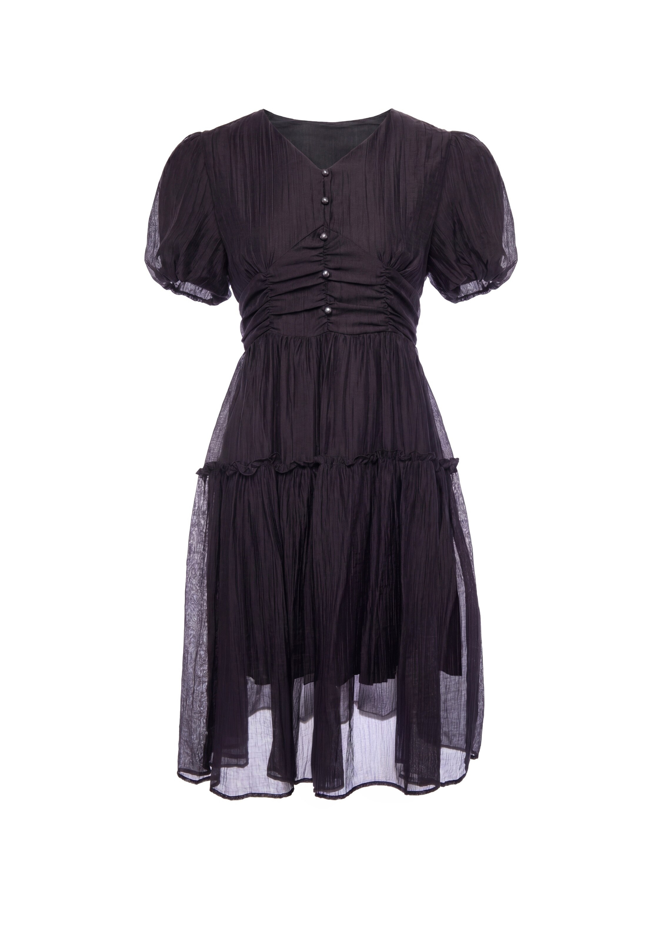 Robe faina en noir : devant