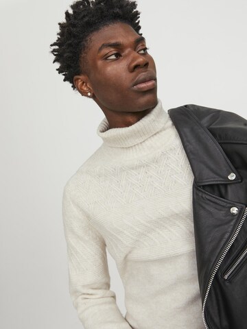 JACK & JONES Sweater in Beige