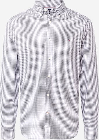 TOMMY HILFIGER - Slim Fit Camisa 'Flex' em preto: frente