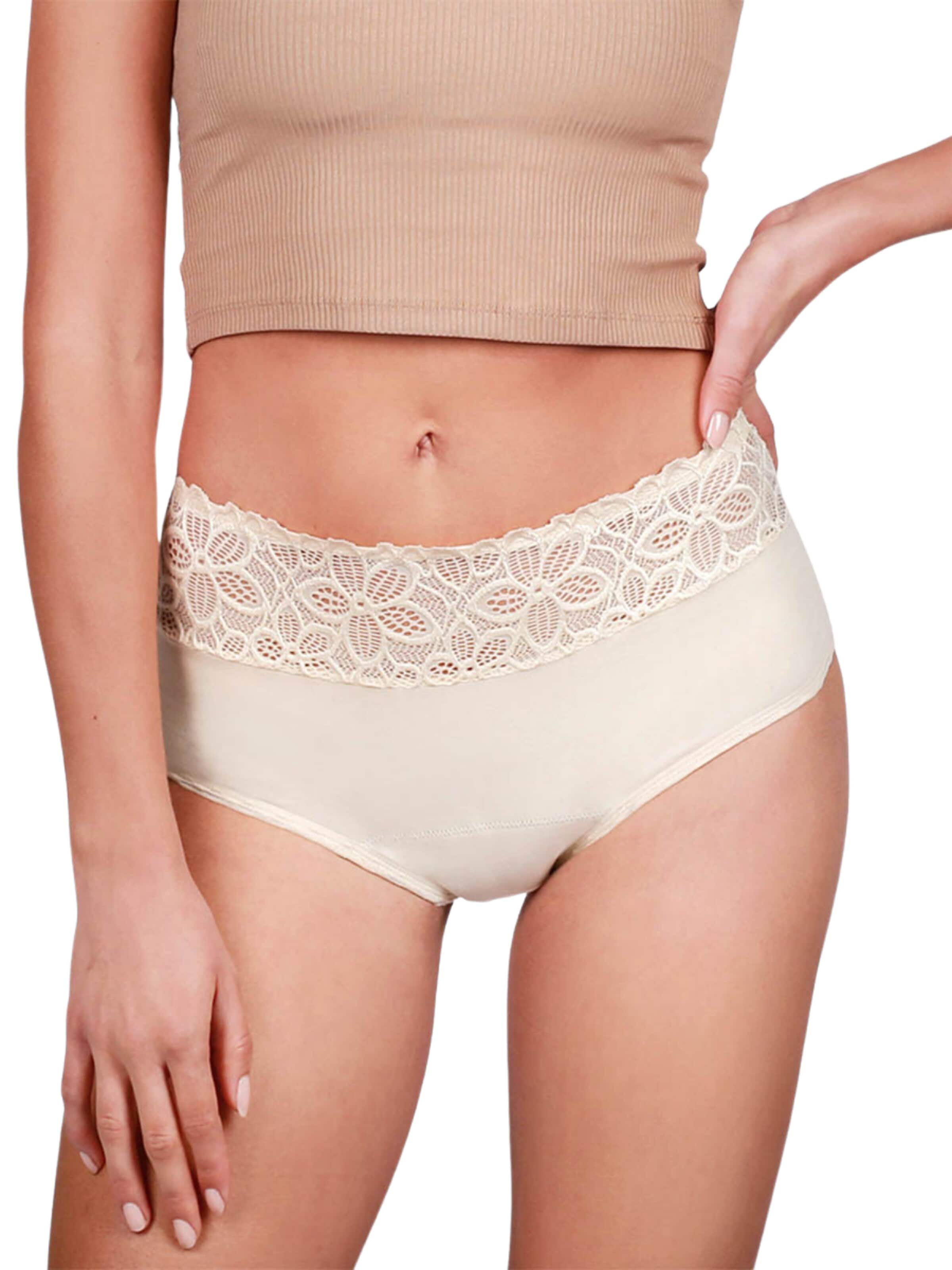 Taynie Panty 'Periodenunterwäsche Deluxe ultra' in Beige: front