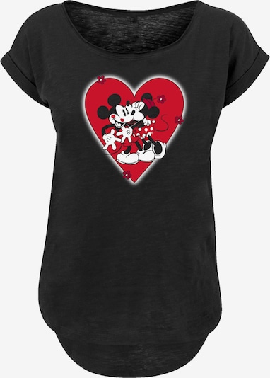 F4NT4STIC T-Shirt 'Disney Micky Maus Together' in blutrot / schwarz / weiß, Produktansicht