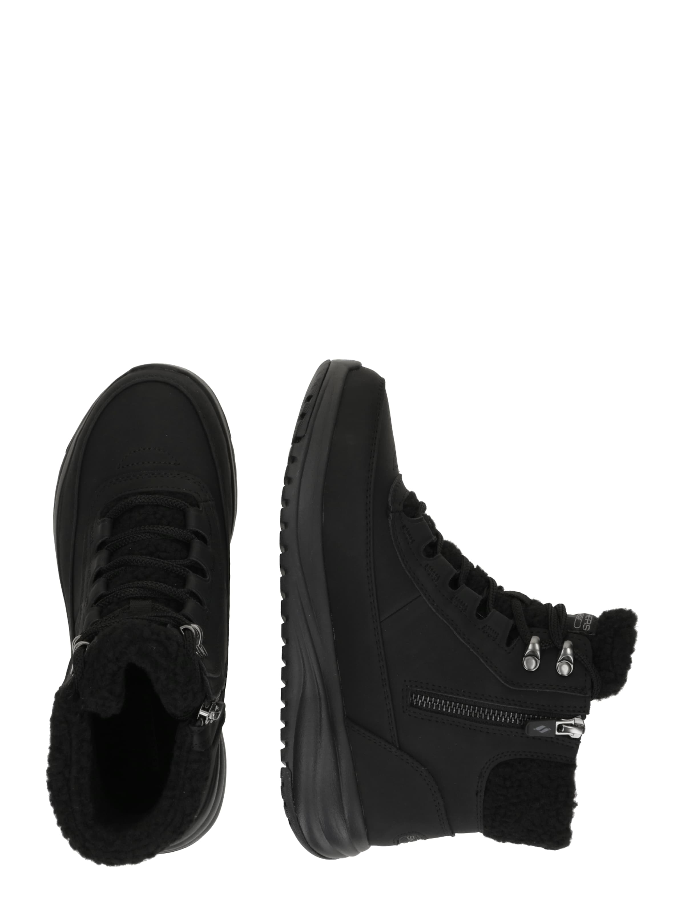 SKECHERS Schnürstiefelette 'ON-THE-GO STELLAR - ALPINE' in Schwarz