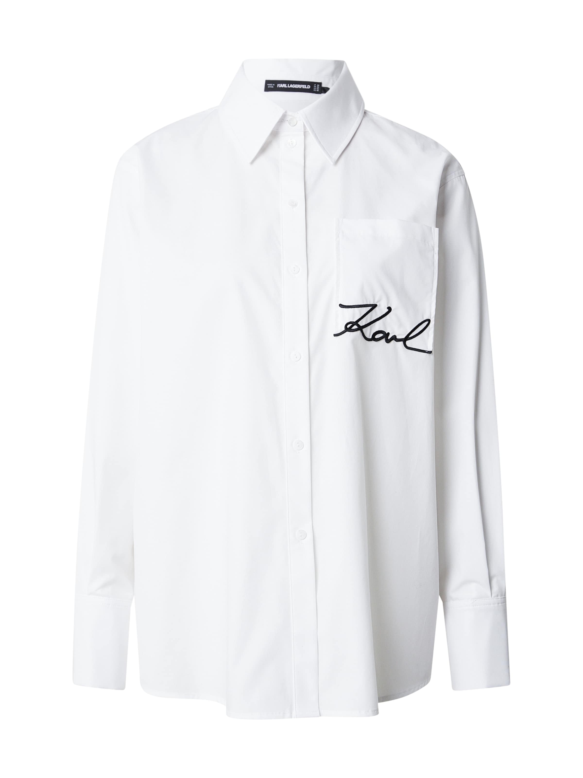 Karl Lagerfeld Bluse in Weiß: Vorderseite