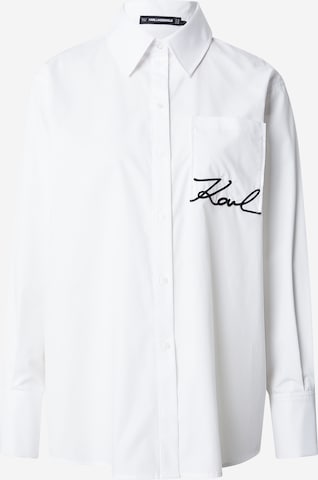 Karl Lagerfeld Pusero värissä valkoinen: etupuoli