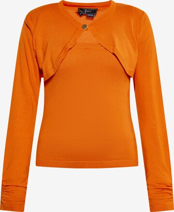 Pull-over faina en orange : devant