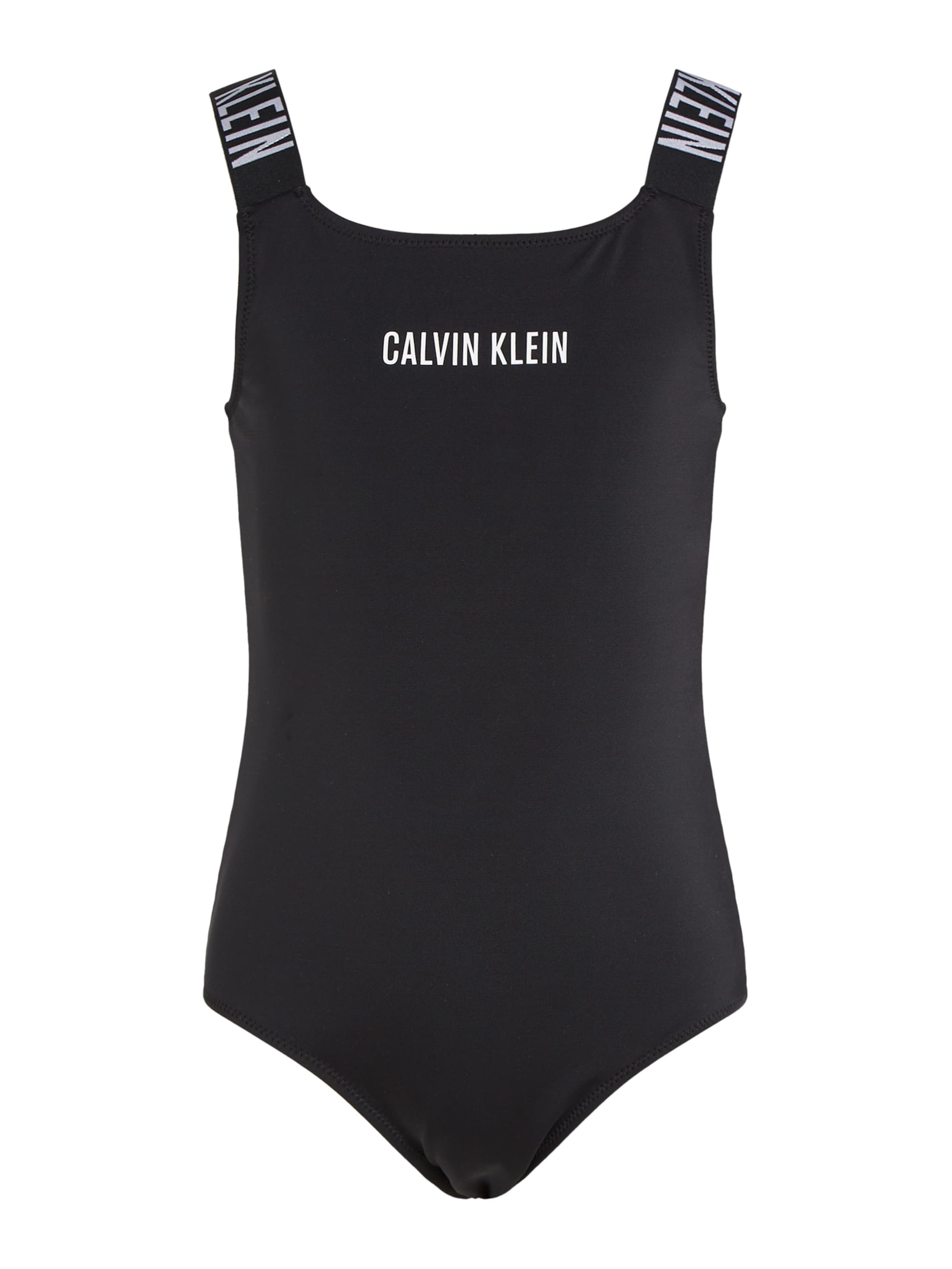 Costume intero 'Intense Power' di Calvin Klein Swimwear in nero: frontale