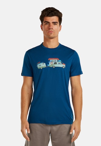 ICEBREAKER - Camiseta funcional 'Tech Lite Transportage' en negro: frente
