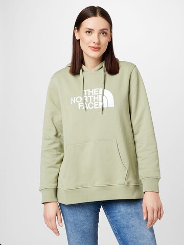 THE NORTH FACE Суичър в зелено: отпред