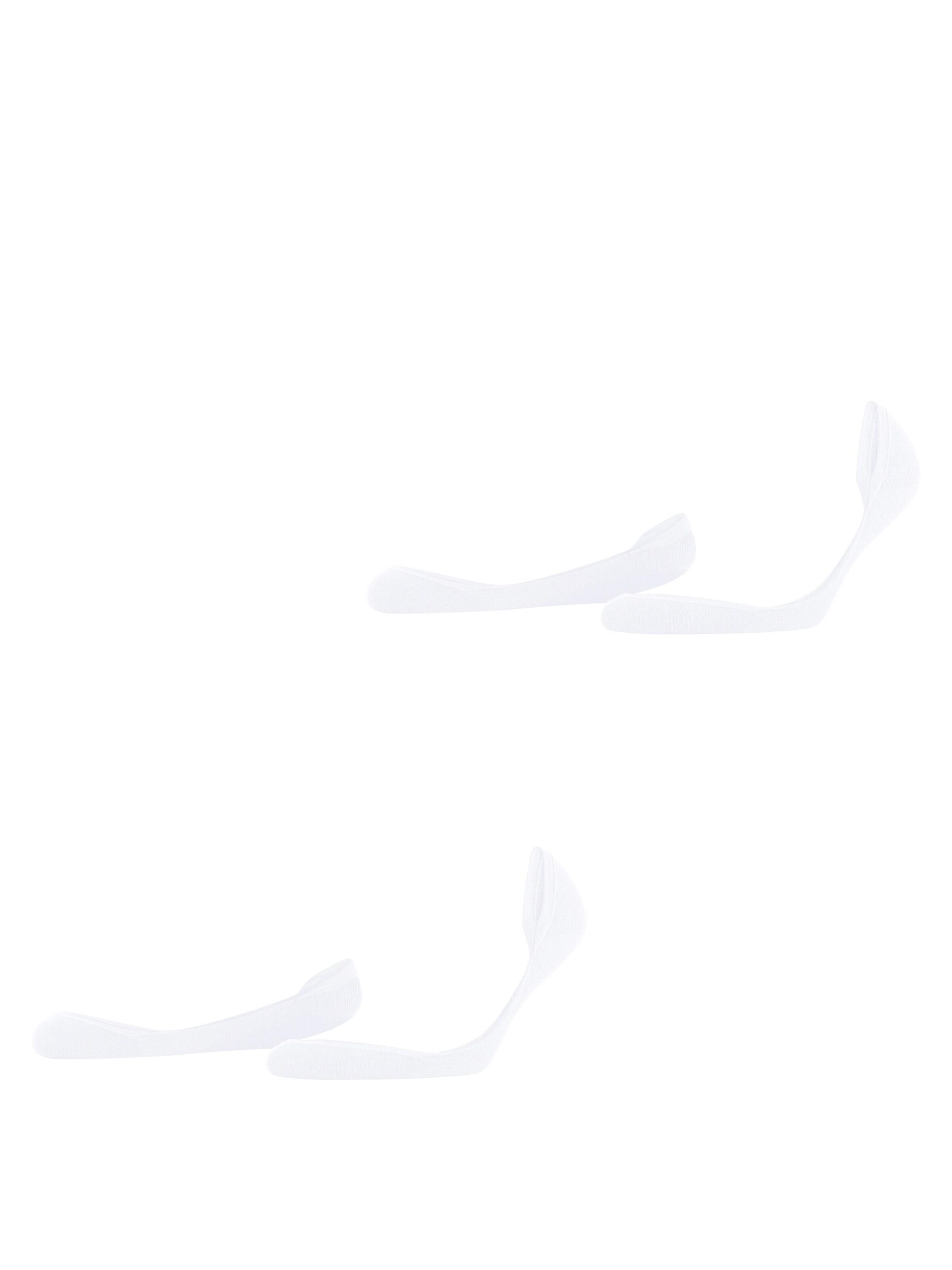 ESPRIT Socken 'Solid Low 2-Pack'‌‌‌‌‌‌ in Weiß: Vorderseite