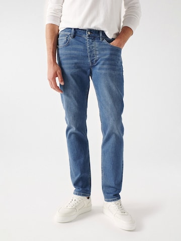 Salsa Jeans Slimfit Jeans in Blauw: voorkant