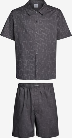 Calvin Klein Underwear Pyjama kort 'Pure' in Grijs: voorkant