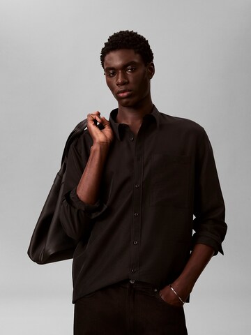 Coupe regular Chemise Calvin Klein en noir