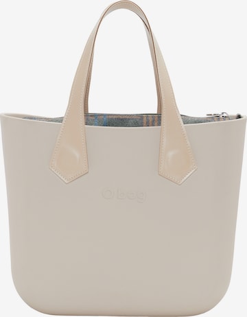 O bag Handtasche in Beige: Vorderseite