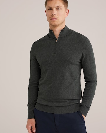 Pull-over WE Fashion en vert : devant