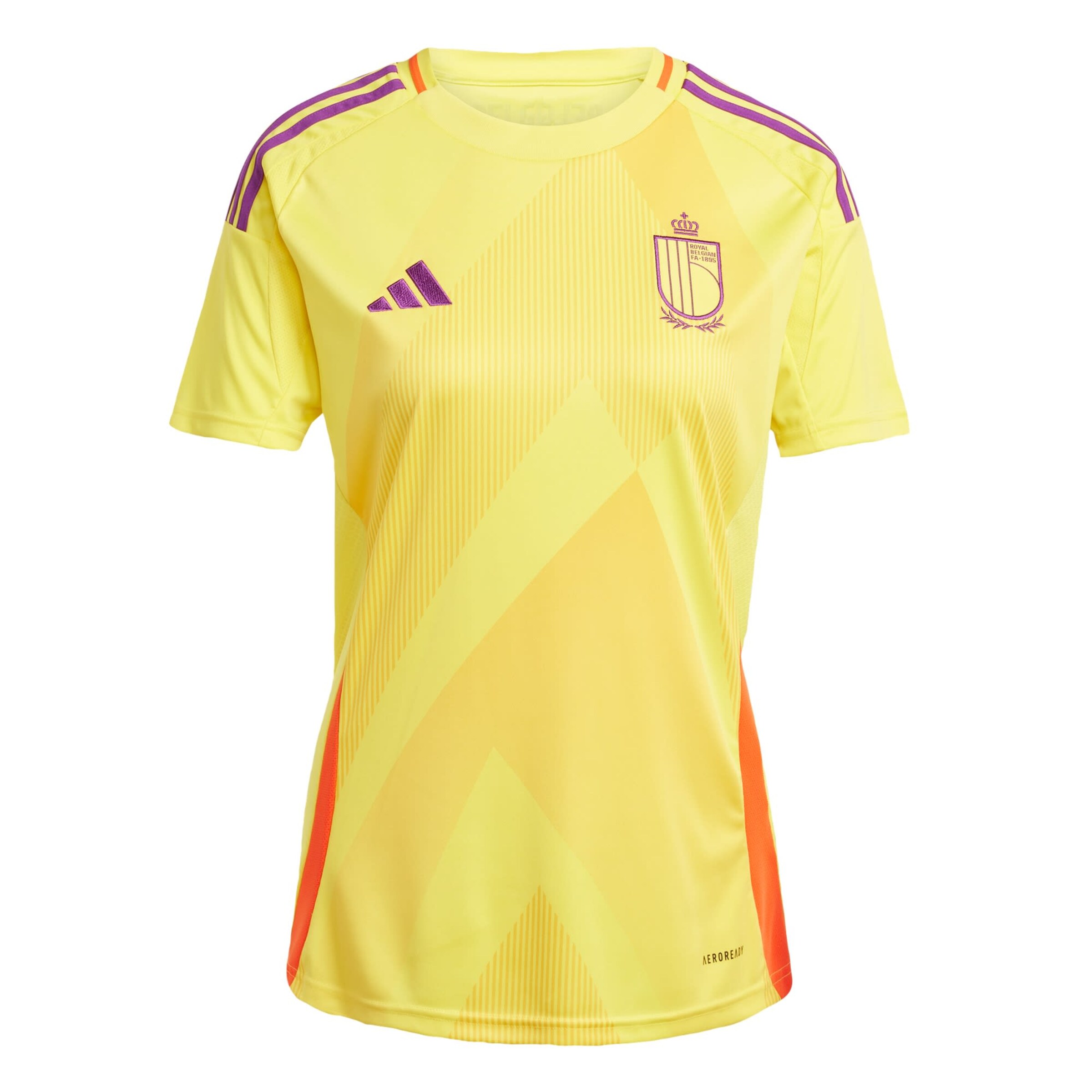 ADIDAS PERFORMANCE Performance shirt 'Belgium 25' in Yellow: front