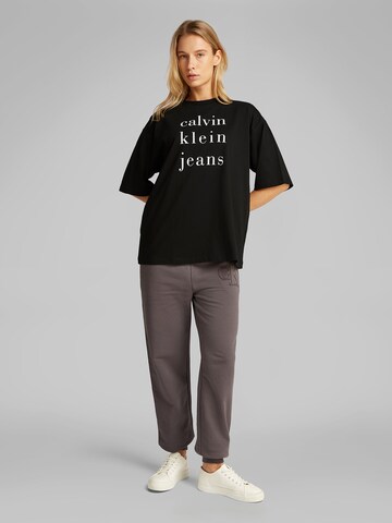 juoda Calvin Klein Jeans Marškinėliai