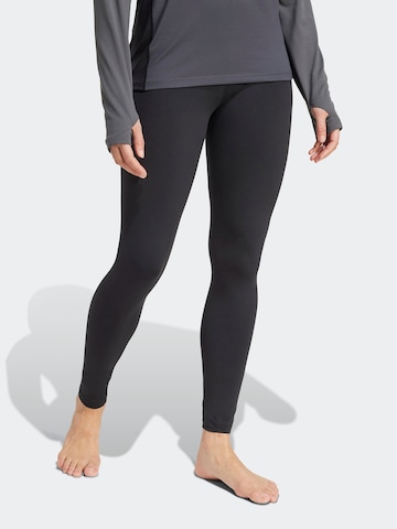 Coupe slim Pantalon de sport ADIDAS TERREX en noir : devant