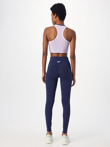 Reebok Skinny Sporthose in Blau