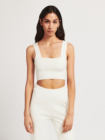 Lezu Top 'Lotta' in White: front