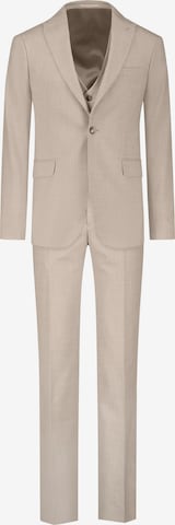 Prestije Slim fit Suit in Beige: front