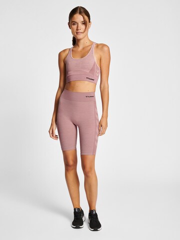 Hummel Skinny Športne hlače | roza barva
