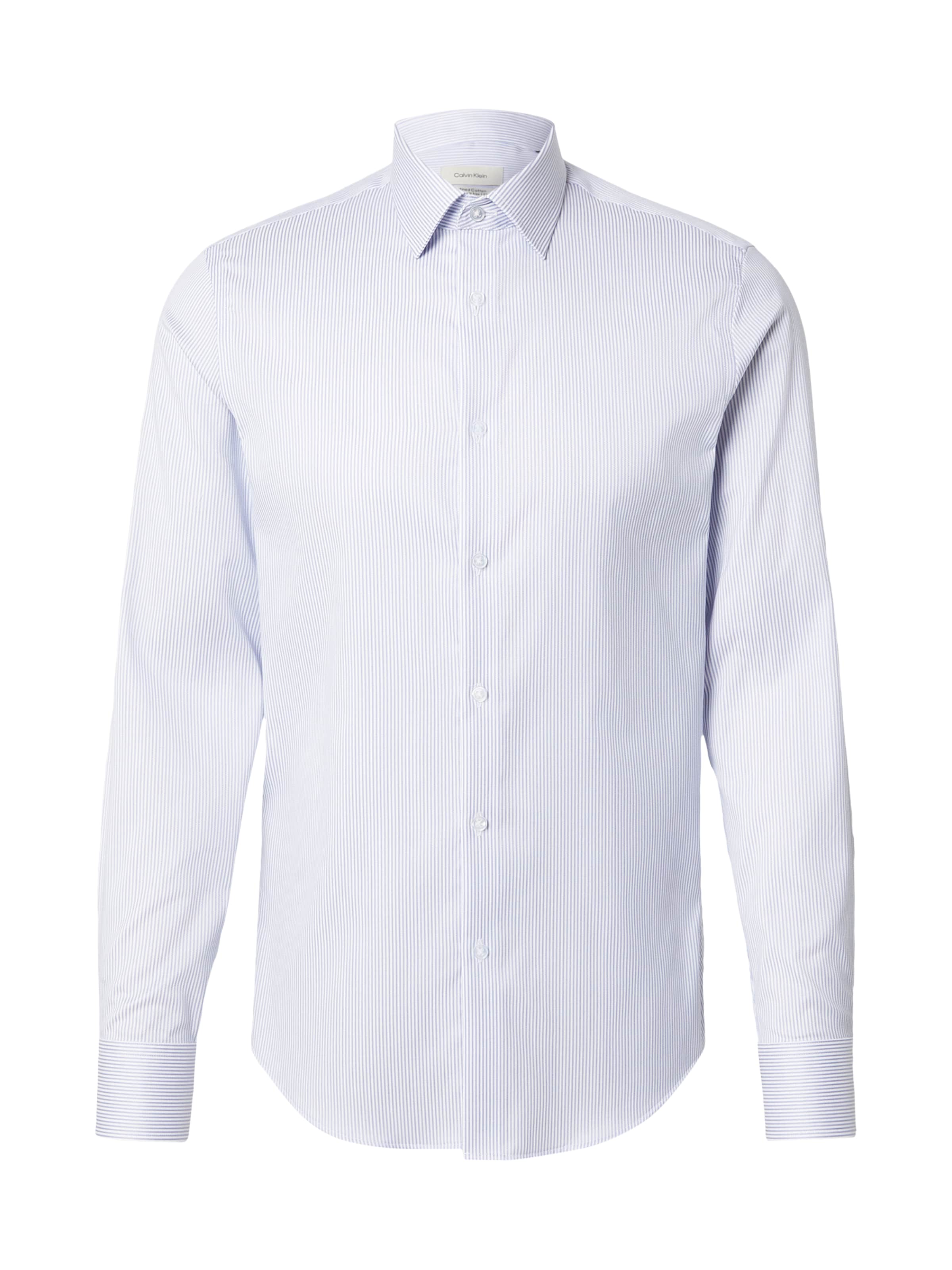 Calvin Klein Слим Рубашка в Лиловый: спереди