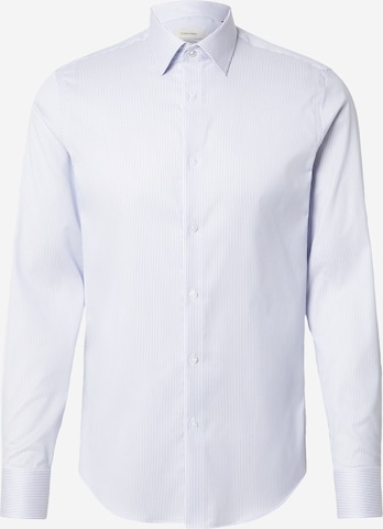 Coupe slim Chemise Calvin Klein en violet : devant