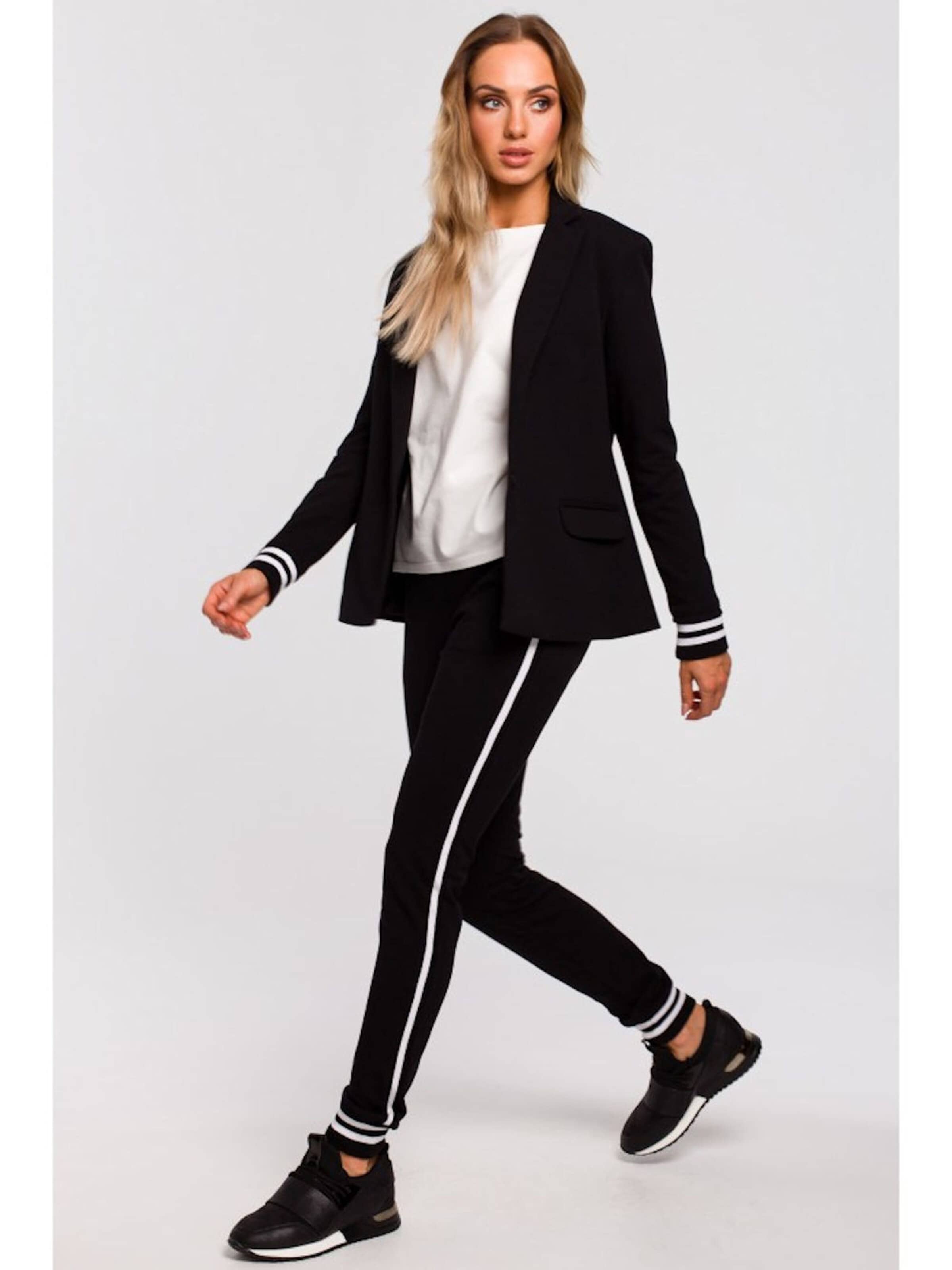 Numoco Blazer 'Sportliche Eleganz' in Black
