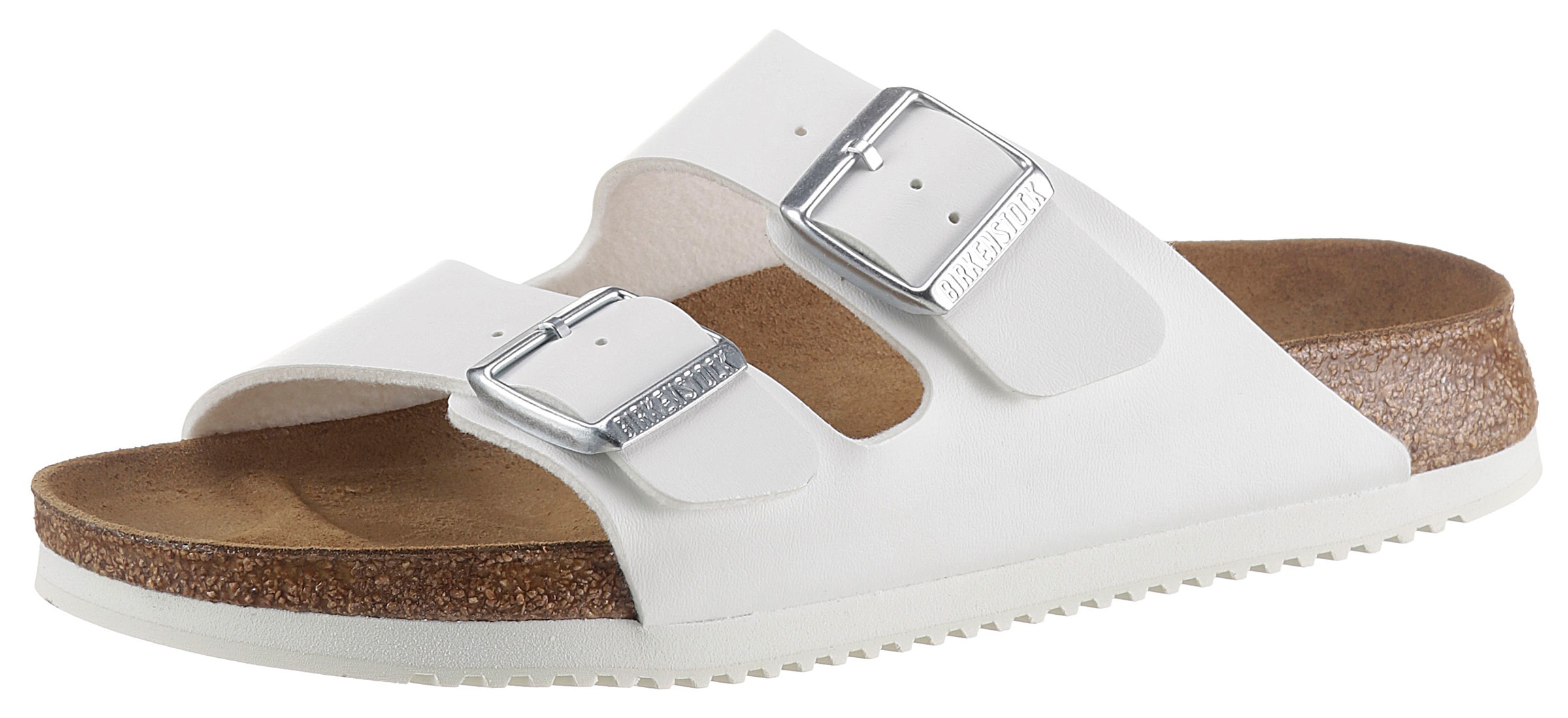 BIRKENSTOCK Mule 'Arizona' in White: front