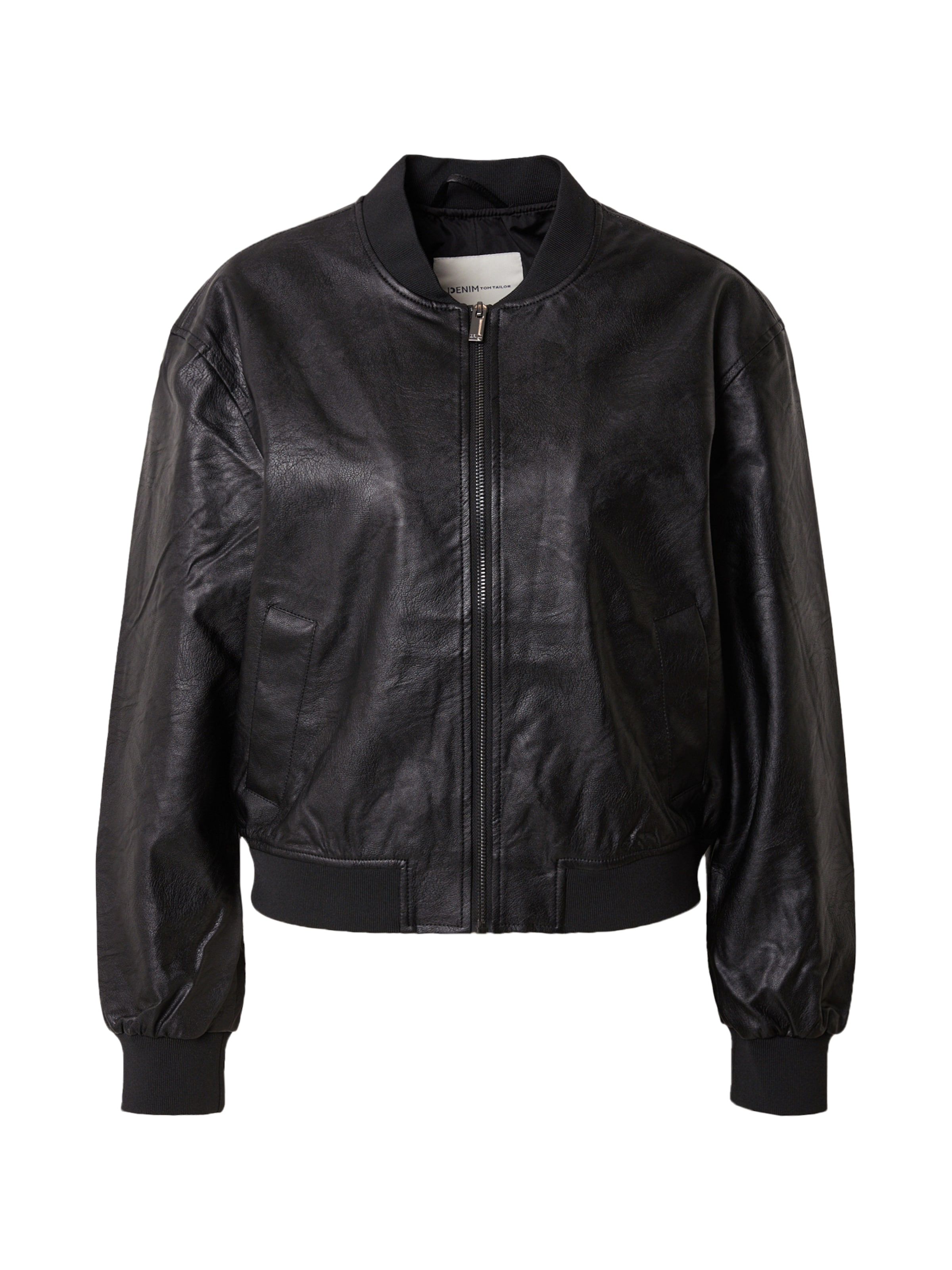 TOM TAILOR DENIM Jacke in Schwarz: Vorderseite