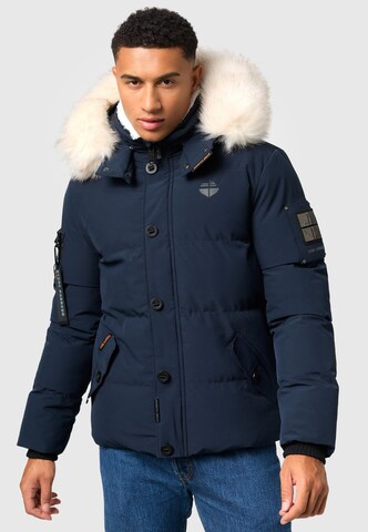 STONE HARBOUR Zimní bunda 'Halvaar' – modrá: přední strana