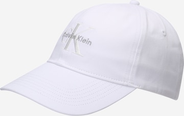 Calvin Klein Jeans Lippalakki värissä valkoinen: etupuoli