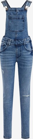 WE Fashion Skinny Latzjeans in Blau: predná strana