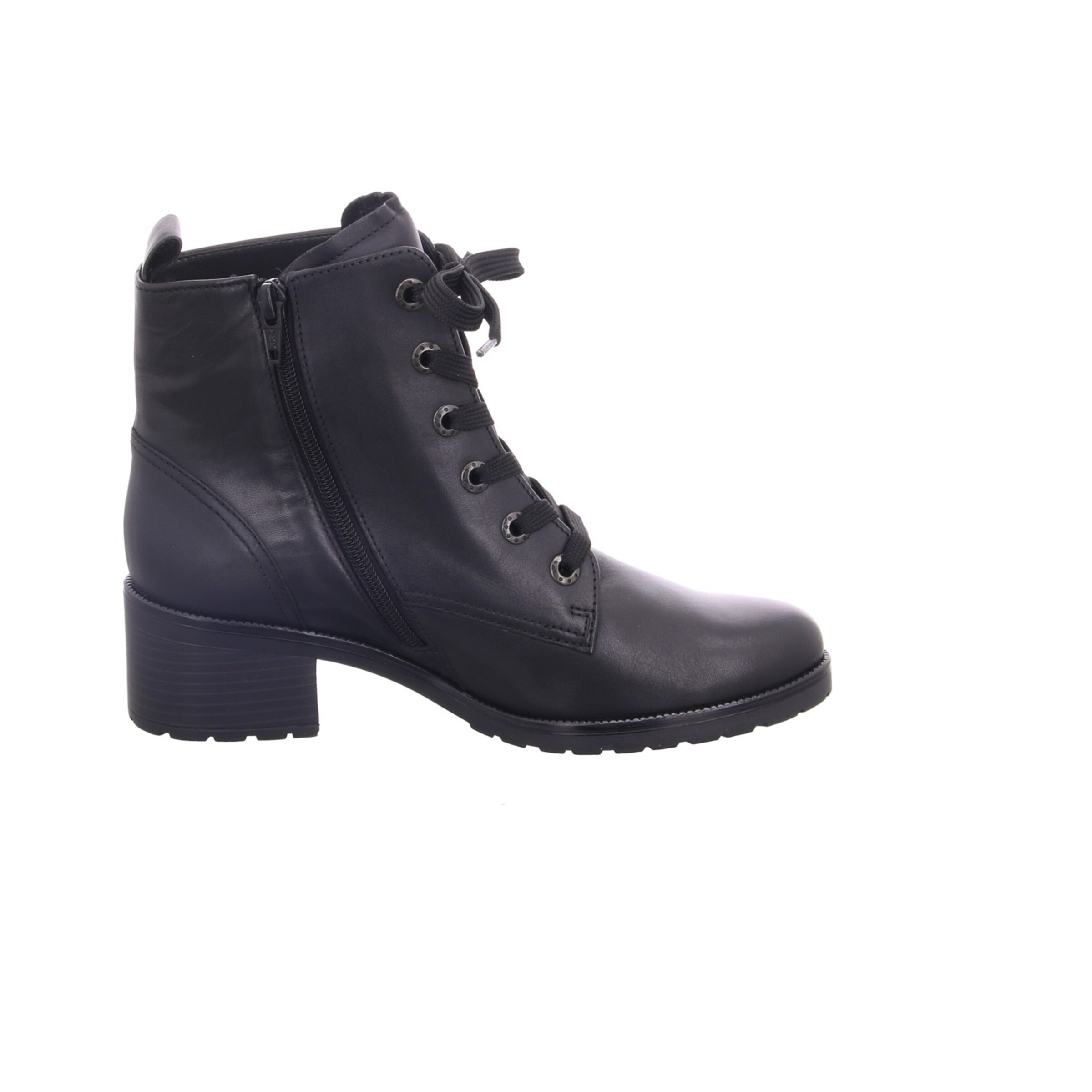 GABOR Lace-up bootie in Black