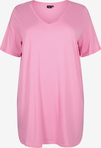 Zizzi Oversized shirt 'CHIARA' in Pink: front