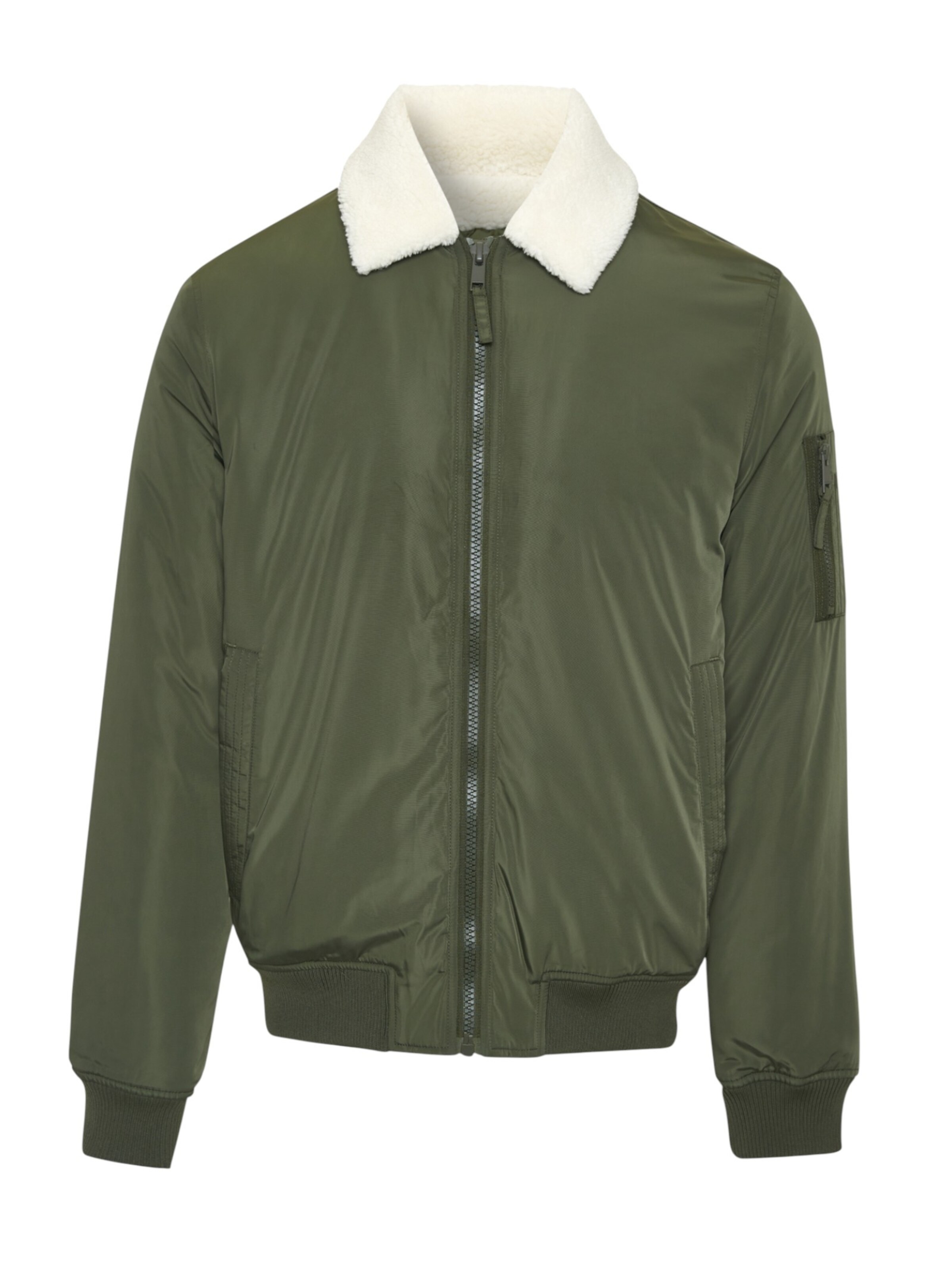 Threadbare Steppjacke 'Rondon' in Grün: Vorderseite