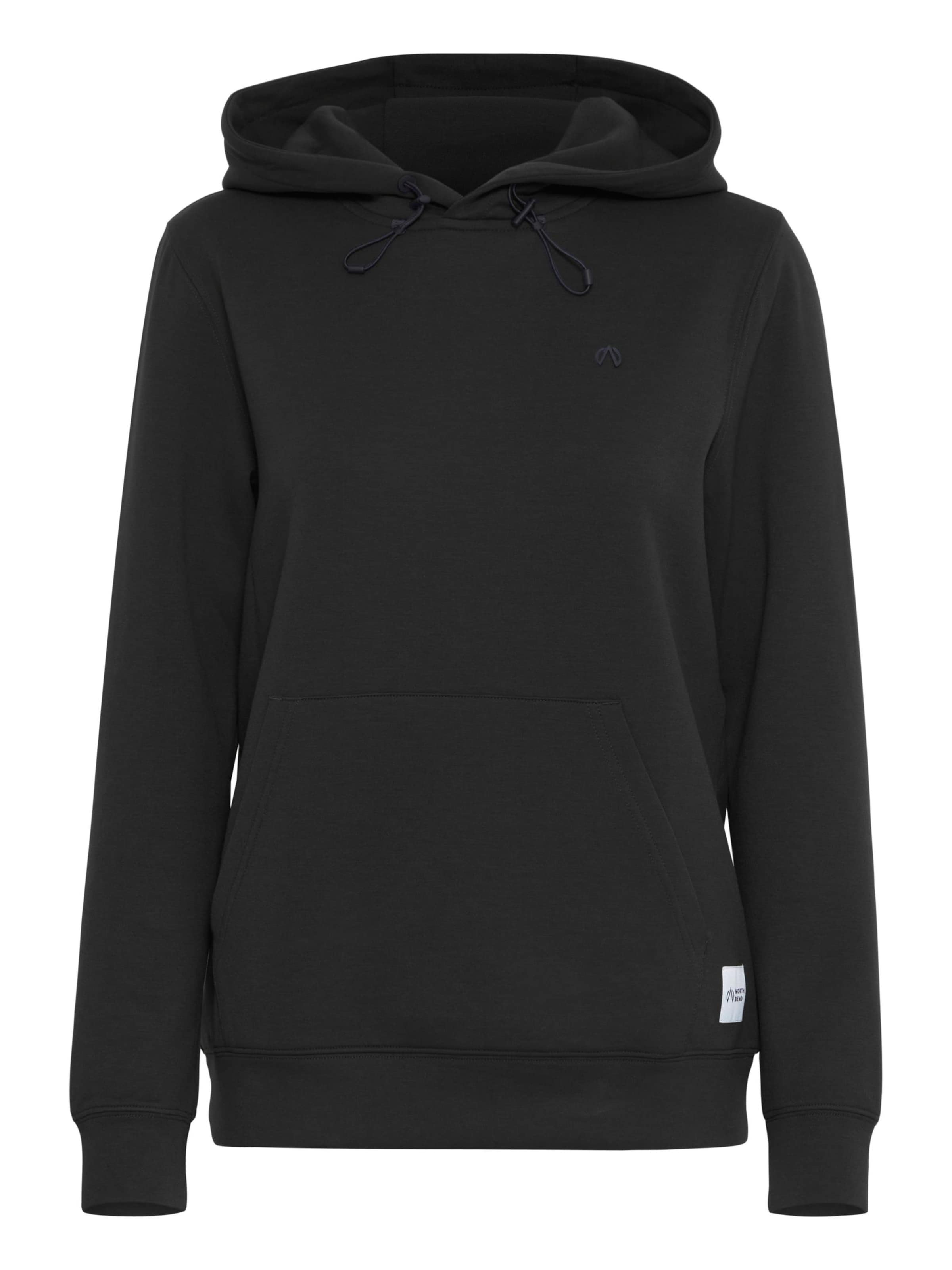 North Bend Sweatshirt 'Tamina' in Black: front