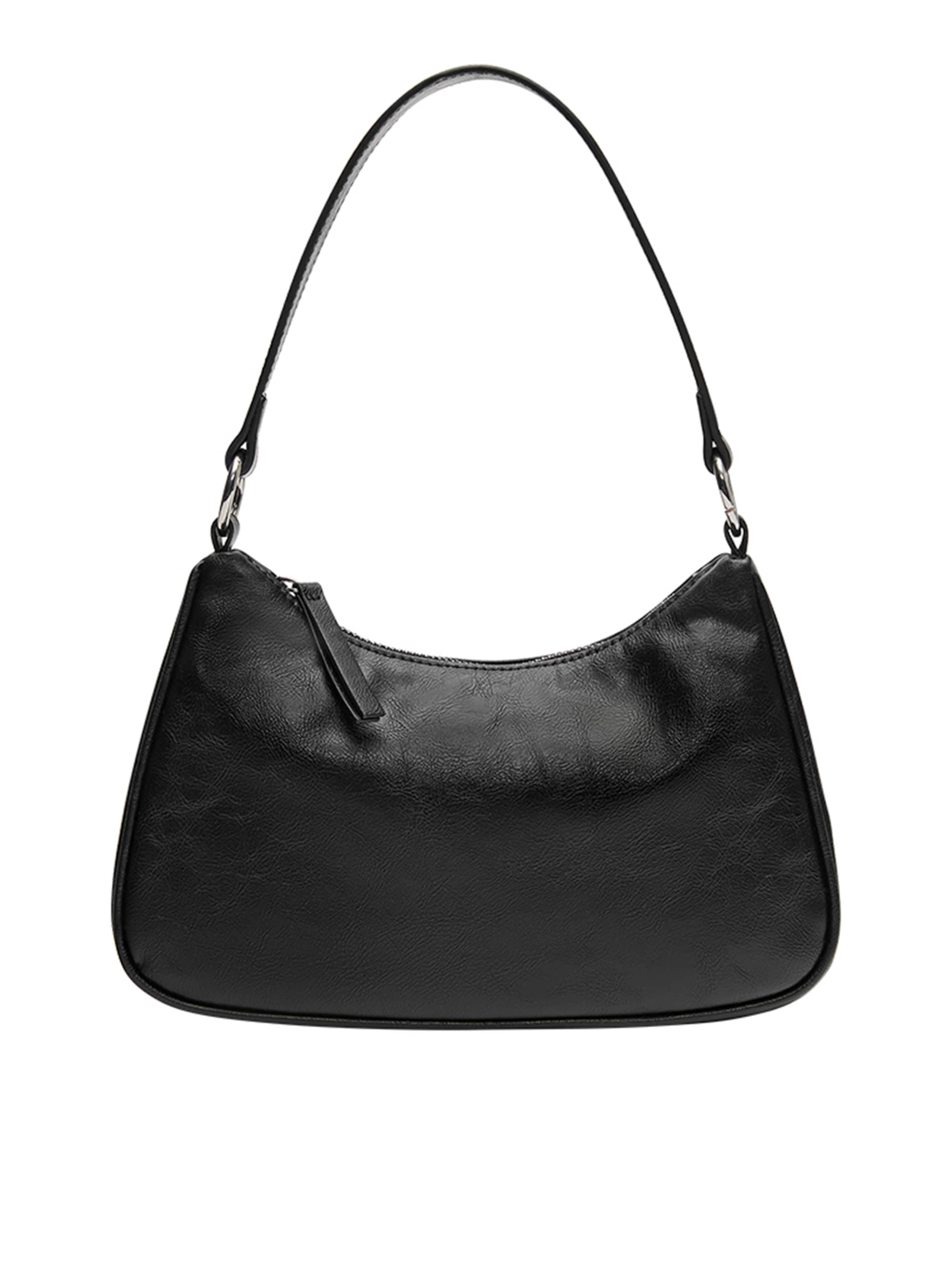 Borsa a spalla di Pull&Bear in nero: frontale