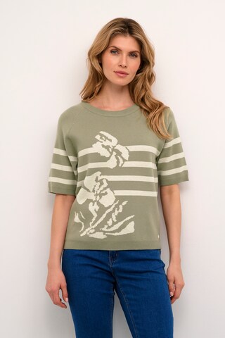Cream Pullover 'Dela' i grøn: forside