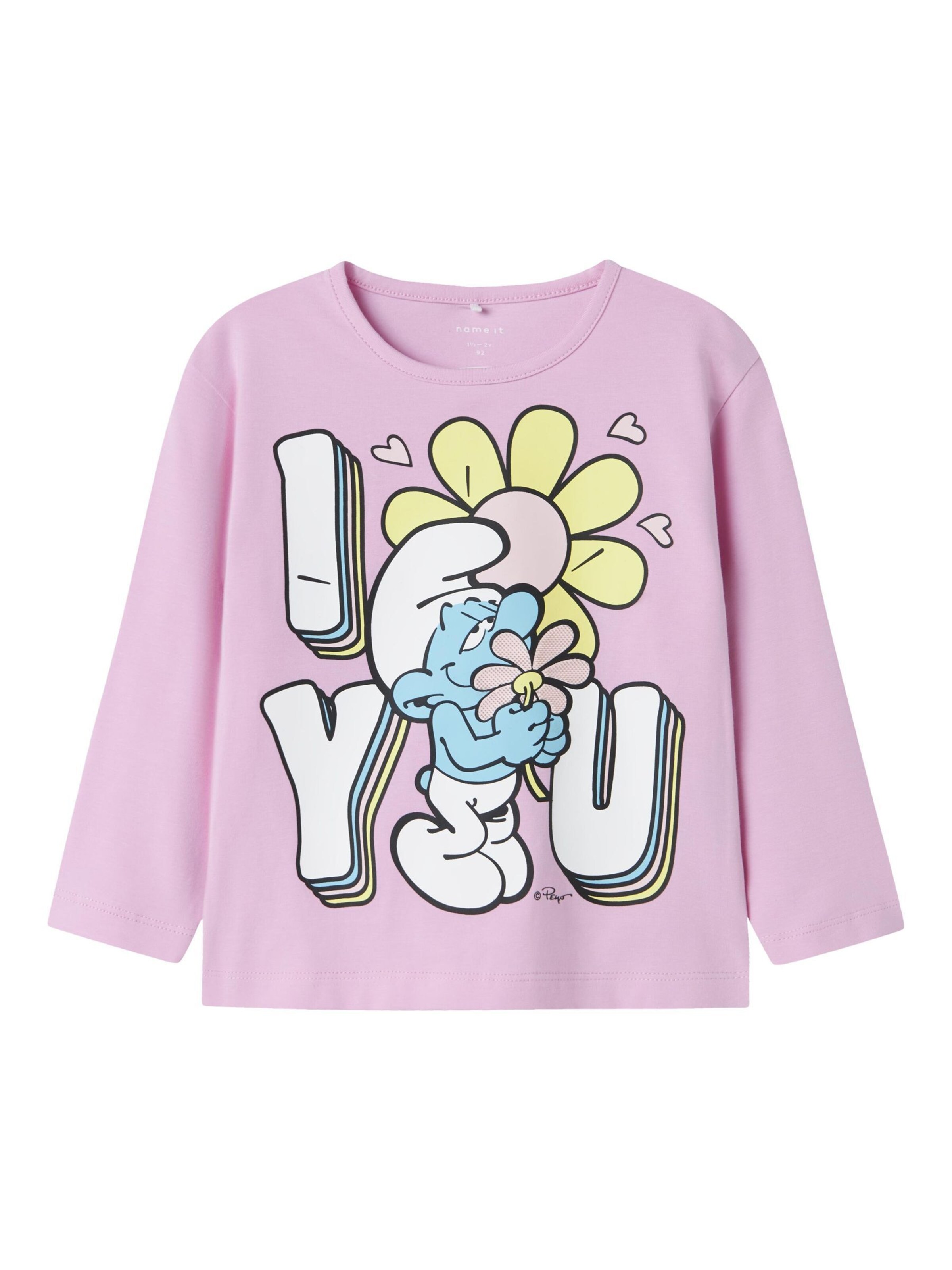 T-Shirt NAME IT en rose : devant