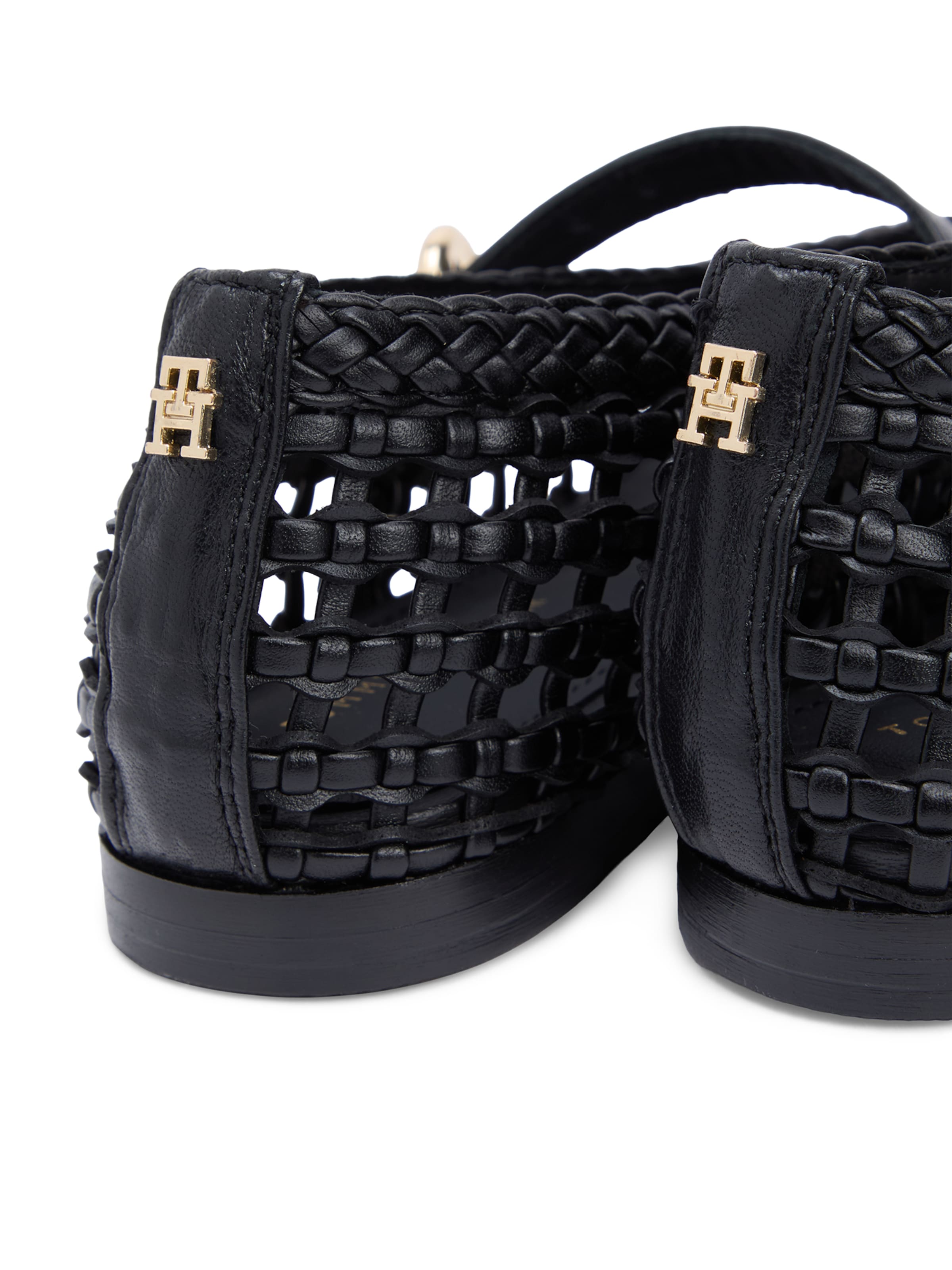 Ballerines à lanières TOMMY HILFIGER en noir