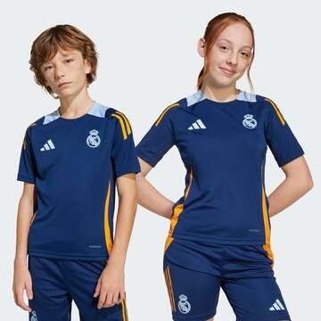 T-Shirt fonctionnel ' Real Madrid Tiro 24' ADIDAS PERFORMANCE en bleu : devant