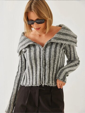 Bianco Lucci Gebreid vest in Grijs