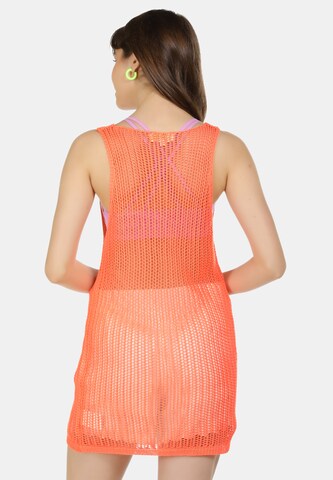 MYMO Knitted dress in Orange