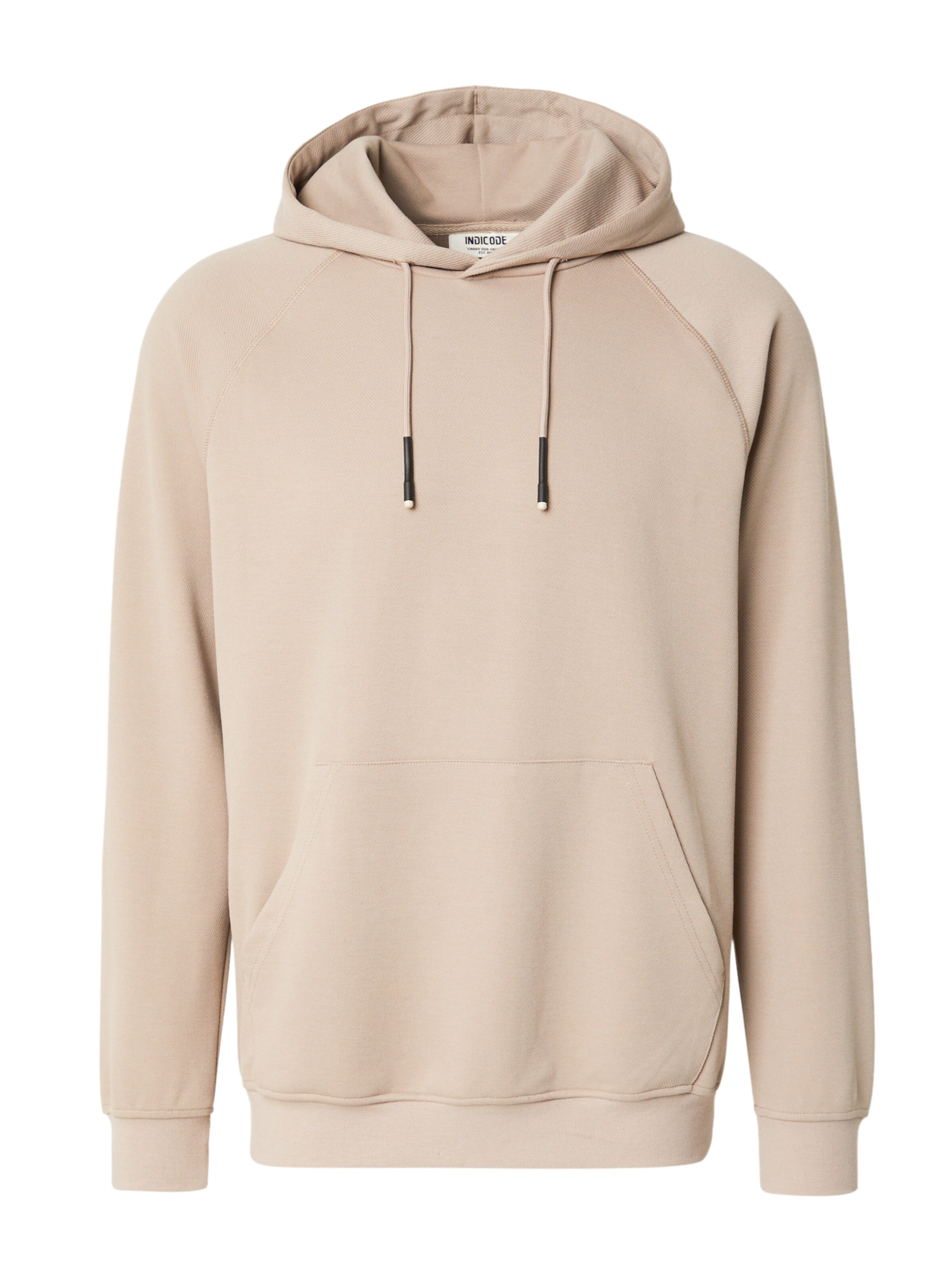 INDICODE JEANS Mikina 'Nello' - Béžová: predná strana