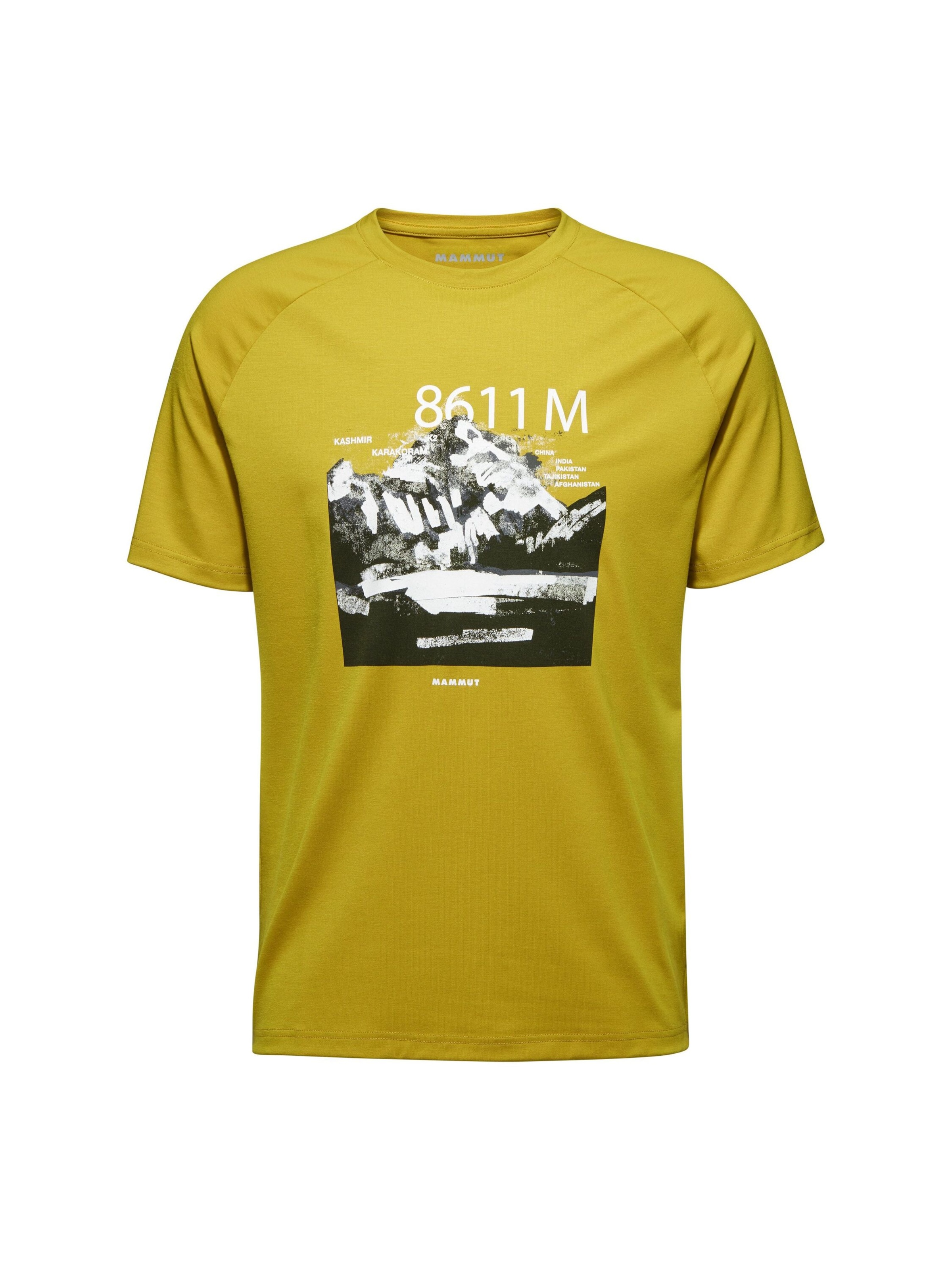 MAMMUT Performance Shirt in Yellow: front